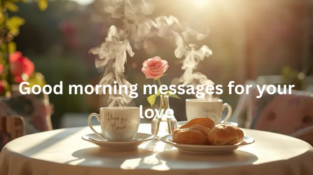 good morning messages for your love